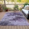 Homeroots 8' X 10' Purple And Ivory Abstract Washable Indoor Outdoor Area Rug 630648 - alternate 6
