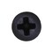 Auveco Phillips Oval Head Tapping Screw 4 x 1in Black Oxide, 100PK 12897 - alternate 2