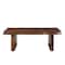 Homeroots 51" Dark Brown Solid Wood Sled Coffee Table 521933 - alternate 7