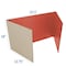Flipside 18 x 48 Study Carrel Red Corrugated Pack of 12 61869-12 - alternate 4