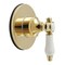 Kingston Brass Single-Handle Six-Way Diverter Valve with Round Trim Kit, Polished Brass KS4032BPL - alternate 1