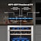 Yeego 24 in. Dual Zone 46-Bottles Wine Cooler YG-WD24R-23 - alternate 7