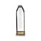 Homeroots 12" Black Clear And Natural Metal Glass And Wood Posy Test Tube Table Vase 488181 - alternate 5