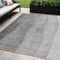Homeroots 5' X 8' Gray Silver And Charcoal Ombre Washable Indoor Outdoor Area Rug 581805 - alternate 1