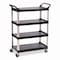 Rubbermaid Commercial Plastic, 300 lb Load Capacity, 4 Shelves, 40.63" W FG409600BLA - alternate 4