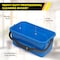 Gritt Commercial Pro Window Washing Kit with with 14 Squeegee, 14 Washer, 6' Telescopic Pole and 3 Gallon Bucket GRI137B-6F-14 - alternate 8