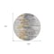 Homeroots 8' Ivory Charcoal And Silver Round Abstract Washable Indoor Outdoor Area Rug 582394 - alternate 6