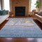 Homeroots 8' X 10' Blue And Gold Nautical Washable Indoor Outdoor Area Rug 631032 - alternate 6