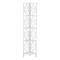 Homeroots 62" White Metal Corner Bookcase 366068 - alternate 1