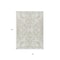 Homeroots 3' X 5' Ivory And Beige Damask Washable Indoor Outdoor Area Rug 614437 - alternate 5