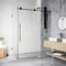 Vigo E-Class 34 in. L x 46 in. W x 76 in. H Frameless Sliding Rectangle Shower Enclosure in Matte Black VG6053MBCL48 - alternate 1