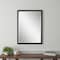 Homeroots 32" Black Hammered Geometric Framed Accent Mirror 632840 - alternate 5