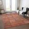 Homeroots 9' X 12' Salmon Copper And Gray Patchwork Washable Indoor Outdoor Area Rug 581615 - alternate 5