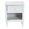 Baxton Studio Roni Modern White Wood 1-Drawer Nightstand with Scalloped Edges 256-14083-ZORO - alternate 8