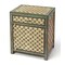 Homeroots 21in Brown And Green And Ivory Standard Accent Cabinet With One Drawer 389763 - alternate 1