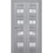 Sartodoors Sliding Closet Bi-fold Doors Grey Solid Core Modern Interior VEREGIO7455BF-GRE-36 x 96 (2* 18x96) - alternate 1