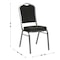 Flash Furniture HERCULES Series Crown Back Stacking Banquet Chair in Black Fabric - Silver Vein Frame FD-C01-SILVERVEIN-BK-BK-GG - alternate 5