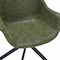 Leisuremod Markley Modern Leather Dining Swival Arm Chair in Green ESCBL-26-G - alternate 8