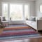 Homeroots 10' X 14' Lavender Blush And Blue Striped Washable Indoor Outdoor Area Rug 614814 - alternate 7