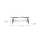 Homeroots 71" Brown Rectangular Manufactured Wood And Solid Wood Dining Table 486021 - alternate 5