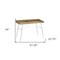 Homeroots 47" Natural and White Wood and Metal Parsons Computer Desk 489860 - alternate 5