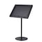 M&T Displays Metal Enclosed Bulletin Menu Board Pedestal Menu Holder 4x8.5 x 11in Black Pattern Floor Standing UMBO0N0481X2000 - alternate 1