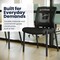 Flash Furniture Commercial Mesh Stackable Side Chair with Steel Frame and Armrests in Black HL-0010W-1-BK-GG - alternate 7