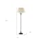 Homeroots 60" Bronze Metal Four Light Floor Lamp With Beige Fabric Square Shade 526334 - alternate 4
