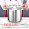 Bakken-Swiss 20QT Stockpot, Brushed Stainless Steel, Induction-Ready, Lid and Riveted Handles, Heavy Duty BAKSTQ20 - alternate 5