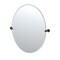 Gatco Sky 32" Frameless Oval Mirror, Matte Black 5559MXLG - alternate 1