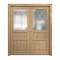 Sartodoors Sliding French Double Pocket Doors 72 x 80 inches, Ego 5011 Natural Oak, Kit Rail Hardware, Solid EGO5011DP-SNA-72 - alternate 1