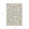 Homeroots 8' X 10' Ivory Beige And Gray Geometric Washable Indoor Outdoor Area Rug 598271 - alternate 7