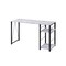 Homeroots 47" Antiqued White and Black Writing Desk 491436 - alternate 5