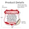 Signmission Restricted Area Shield Sign Customers Du, 12 Inch X 12 Inch, Vinyl Decal SHI-D-12-458 - alternate 2