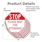 Signmission Stop Please Wait for Attendant, 4 inch X 4 inch, Vinyl Decal, 5PK OC-D-5PACK-4-234 - alternate 3