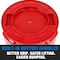 Magnum Tool Red 32 Gallon Trash Can Set (Trash Can, Quiet Dolly, and Reinforced Lid) (3 Set) CMTC-CLD0-32R03 - alternate 5