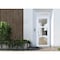 Vdomdoors Front Exterior Prehung FiberGlass Door Clear Glass See-through / Manux 8555 White Silk Clear Glass MANUX8555EXD-WS-W36+12 x H80-LH - alternate 3