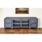 Homeroots 68in Gray Metal Cabinet Enclosed Storage TV Stand 489497 - alternate 6