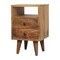 Homeroots 20" Brown Solid Wood Two Drawer Nightstand 651551 - alternate 14