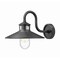 Z-Lite RLM 1-Light Outdoor Wall Light, 12 in W x 11.75 H, Sand Black 5027M-BK - alternate 1
