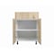 Cambridge Radiance 36 in. W x 24 in. D x 34.50 in. H Ready to Assemble Slab Base Kitchen Cabinet in Light Oak SA-B36-LO-KIT - alternate 6