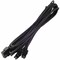 Silverstone 750mm, 8 Pin Individually Sleeved Modular Cable - Black PP06B-EPS75 - alternate 1