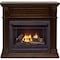 Bluegrass Living Vent Free Natural Gas Fireplace System, 26,000 BTU, Remote Control, Walnut Finish B300RTN-4-W - alternate 3
