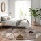 Homeroots 8' Brown Beige And Khaki Round Geometric Washable Indoor Outdoor Area Rug 583018 - alternate 5