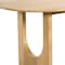 Homeroots 79" Natural Solid Wood Double Pedestal Base Oval Dining Table 712143 - alternate 4