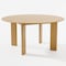 Homeroots 59" Natural Solid Wood Round Top Dining Table 712865 - alternate 4