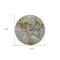 Homeroots 8' Taupe Brown And Gray Round Abstract Washable Indoor Outdoor Area Rug 581781 - alternate 7