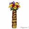 Uniquewise Medium Modern Metal Honeycomb Design Table Flower Vase India Copper / Rose Gold, 12-Indiach Height QI004247.M - alternate 1