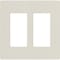 Lutron Designer Wall Plates, Number of Gangs: 2 Gloss Finish, Light Almond CW-2-LA - alternate 1