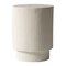 Leisuremod Eden 14 in Round Stone Side Table, Weatherproof Pedestal Base, Fully Assembled EST14W - alternate 1
